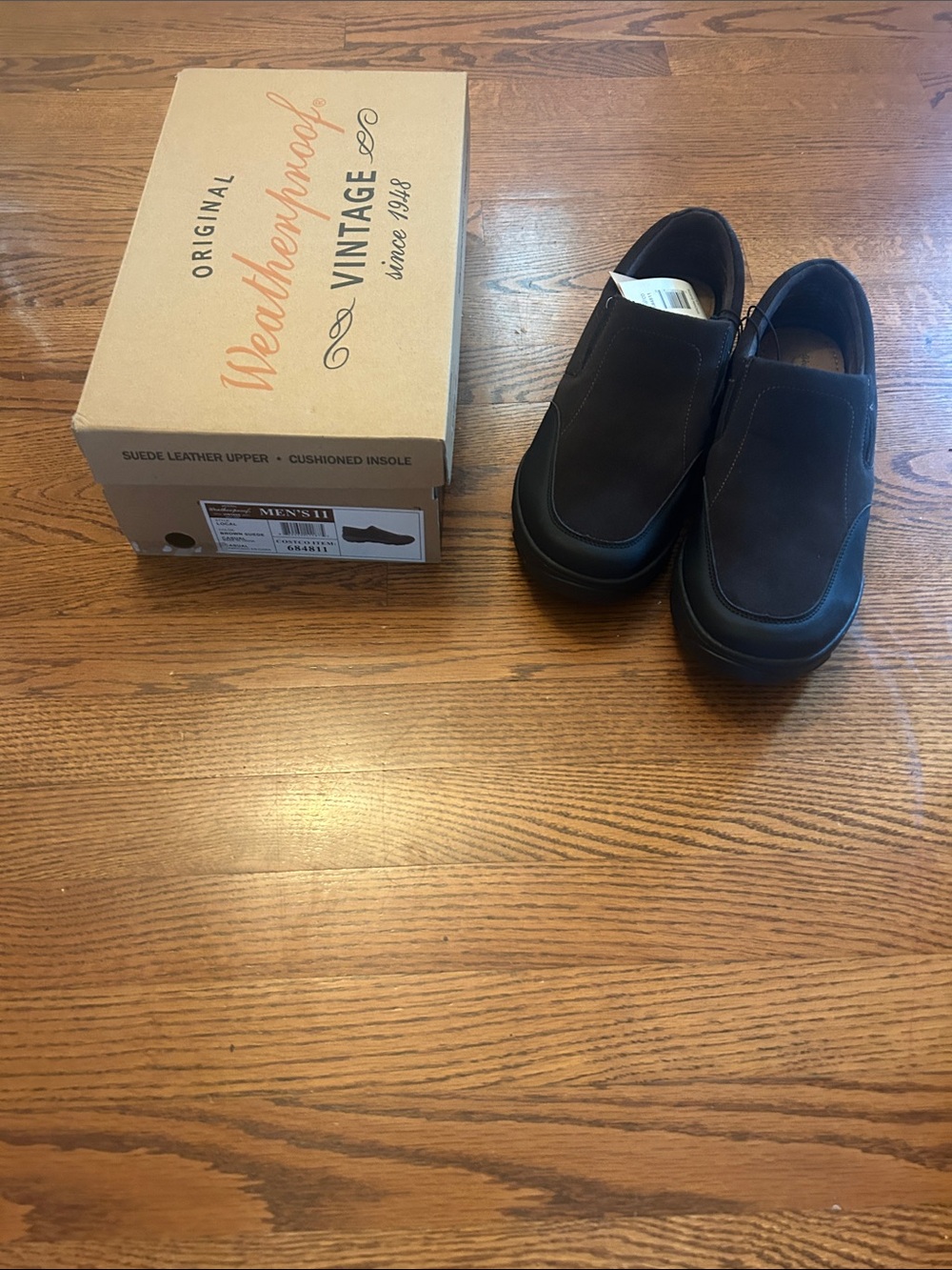 Weatherproof Men’s Slip-On Loafers in Black